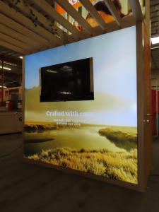 Custom Island Exhibit with Backlit Fabric Graphics -- View 5
