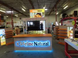 Custom Island Exhibit with Backlit Fabric Graphics -- View 4