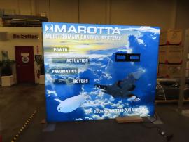 VK-1977 SuperNova Lightbox with Large Monitor Mount and Backlit SEG Tension Fabric Graphic