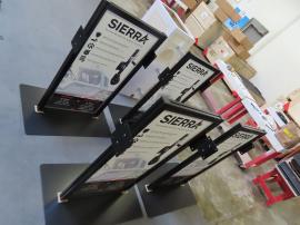 (5) Custom Product Displays with Double-Sided Graphics, Product Attachments, and Powder-coated Aluminum Frames (Dims:  36" W x 48" H) -- View 2