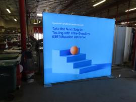 Modified Modular VK-2995 SuperNova Lightbox Inline with SEG Fabric Graphics, MOD-1702 Reception Counter with Backlit Graphics -- View 4