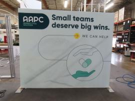 VK-8010 Portable Double-sided Display with Pillowcase Tension Fabric Graphics -- View 2