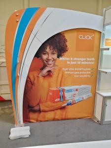 Modified ECO-2064 Sustainable Exhibit with Tension Fabric and Direct Print Graphics -- View 2