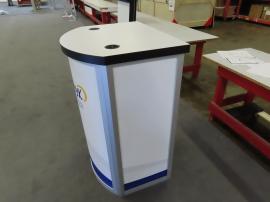 MOD-1267C Modular Counter with (2) Wireless Charging Pads, Locking Storage, and Direct Print Graphics -- View 3