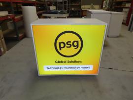 MOD-1590 Backlit Reception Counter with Locking Storage