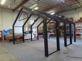 Wood and Aluminum Gable Arch Structure with SuperNova LED Lights -- View 4