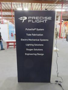 Custom Wood Room Extension with Vinyl Graphics, Product Kiosk Wall, Cabinets, and Monitor Stand -- View 6