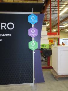 Modified VK-1229 Sacagawea Portable Display with Fabric and Direct Print Graphics -- View 3