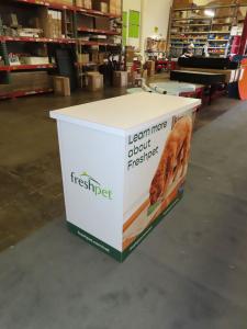 LT-116 Portable Modular Counter with Vinyl Graphic -- View 2