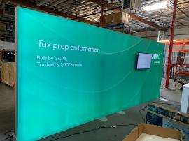 RENTAL: Modified RE-2163 Inline Design with 232" W x 96" H Single-Sided Lightbox -- View 2