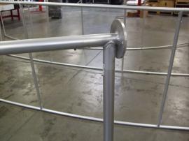 Aero Overhead Tension Fabric Hanging Sign --  S-Curve and Curved Tapered Rectangle -- Image 3