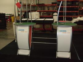 (2) VK-1605 Modular Workstations with Locking Storage -- Image 1