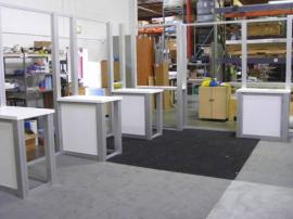 RENTAL Exhibit -- 20' x 30' Island with Internal Workstations (shown without graphics) -- Image 2