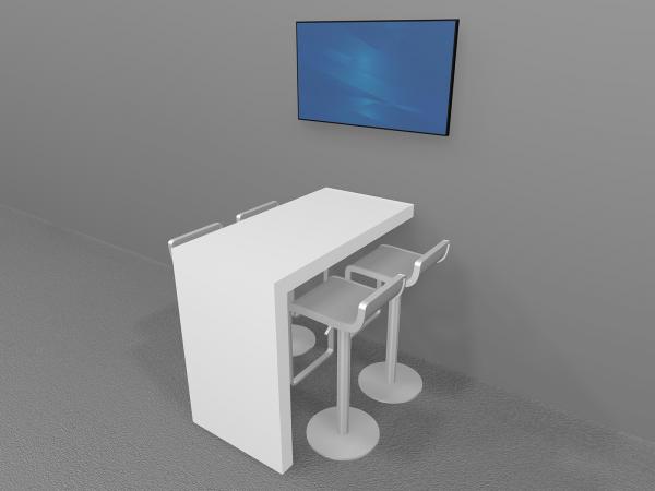 RE-1602 Waterfall Workstation Counter 48" x 24" -- Image 3