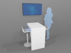 RE-1601 Waterfall Workstation Counter 36" x 24" -- Image 1