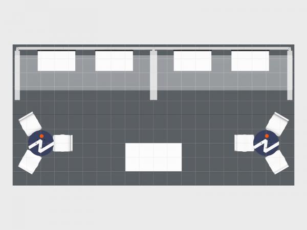 RE-2127 Rental Trade Show Exhibit -- Plan View